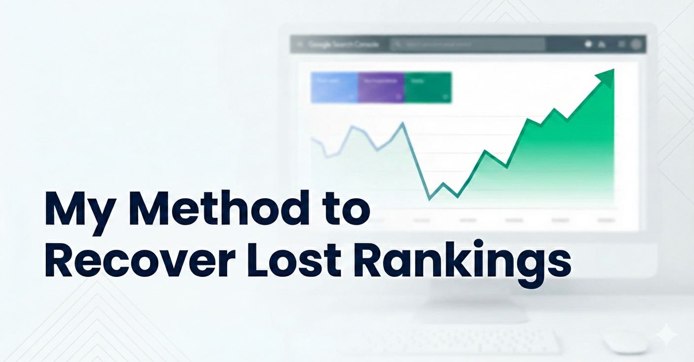 How I Recover Lost Content Rankings (My GSC Method)